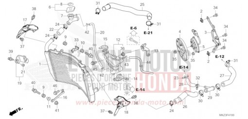 RADIATEUR CBR600R3R de 2024